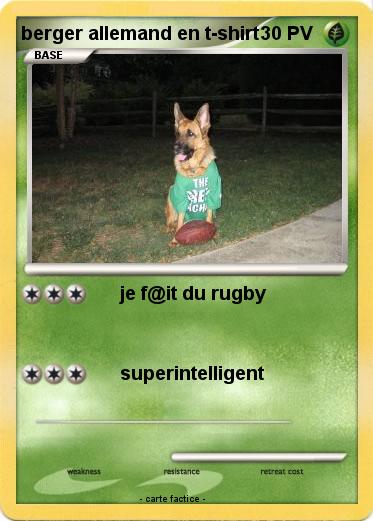 Pokemon berger allemand en t-shirt