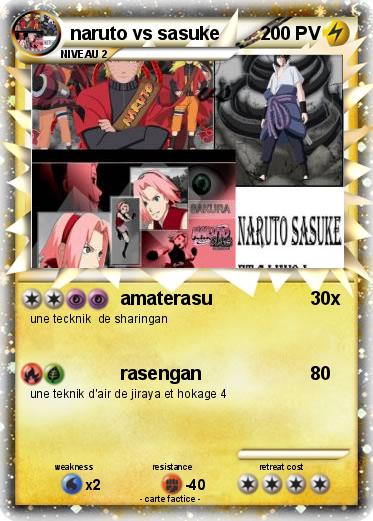 Pokemon naruto vs sasuke
