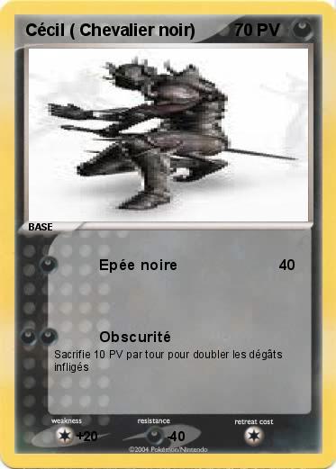 Pokemon Cécil ( Chevalier noir)