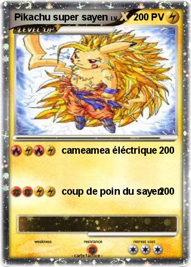 Pokemon Pikachu super sayen
