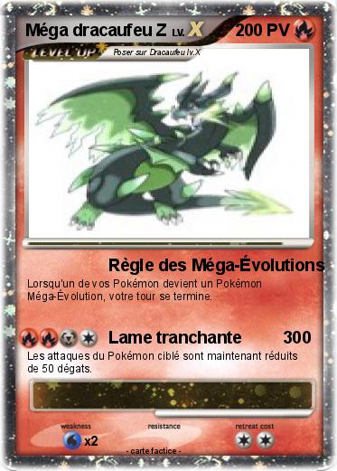 Pokemon Méga dracaufeu Z