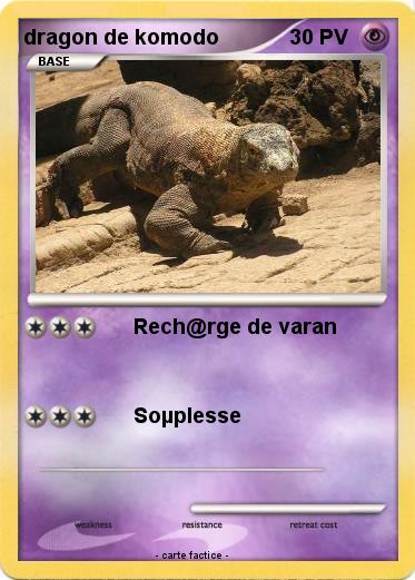 Pokemon dragon de komodo