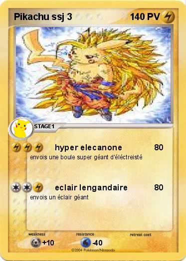 Pokemon Pikachu ssj 3