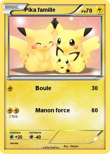 Pokemon Pika famille