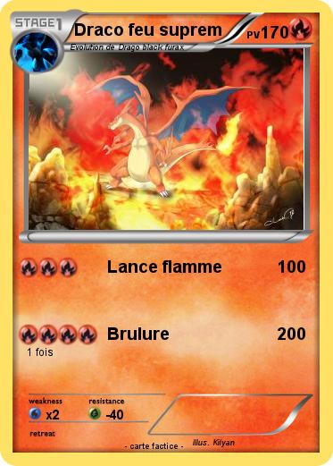 Pokemon Draco feu suprem