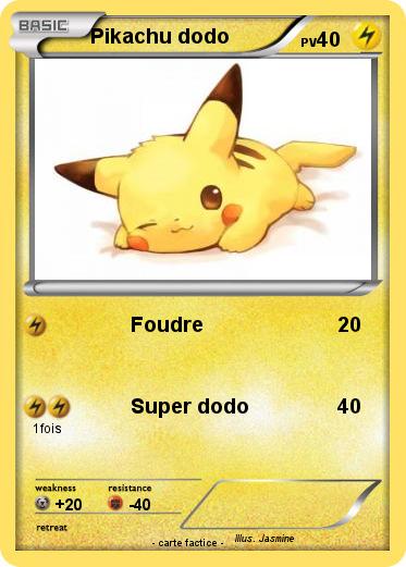 Pokemon Pikachu dodo