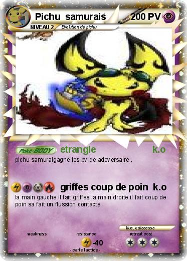 Pokemon Pichu  samurais