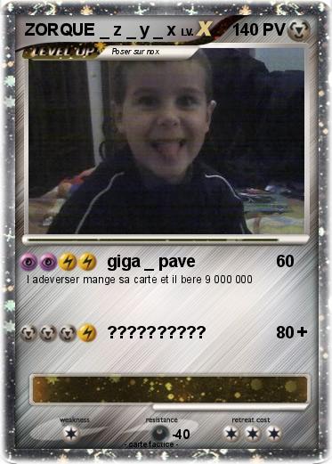 Pokemon ZORQUE _ z _ y _ x