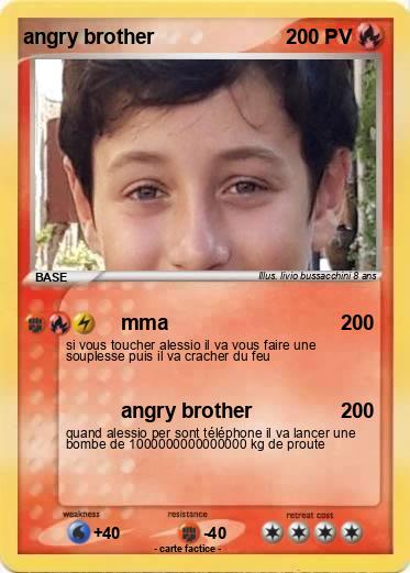 Pokemon angry brother