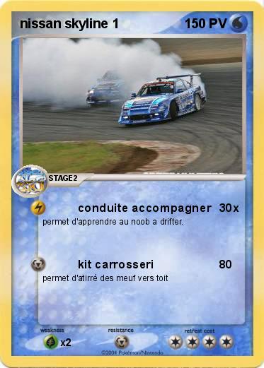Pokemon nissan skyline 1