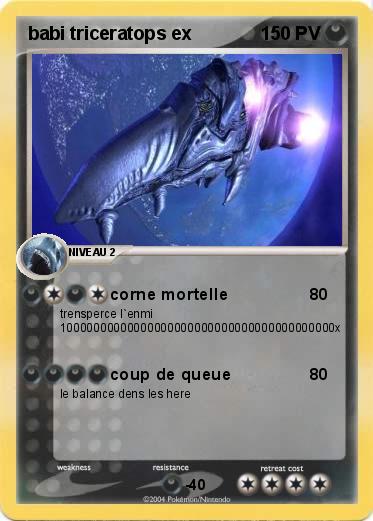 Pokemon babi triceratops ex