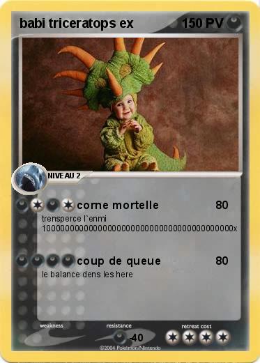 Pokemon babi triceratops ex