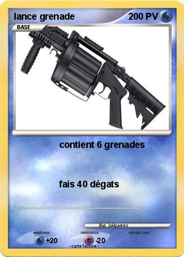 Pokemon lance grenade