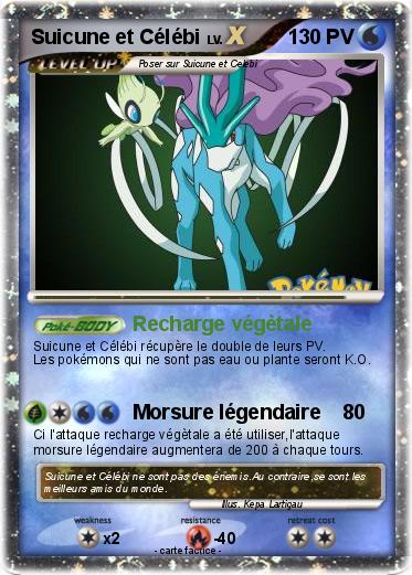Pokemon Suicune et Célébi