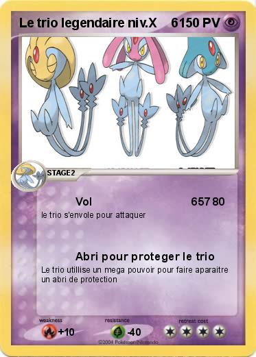 Pokemon Le trio legendaire niv.X    6