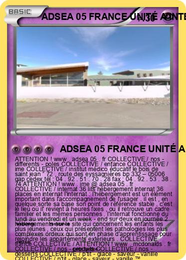 Pokemon ADSEA 05 FRANCE UNITÉ A INTERNAT FRANCE IME FRANCE