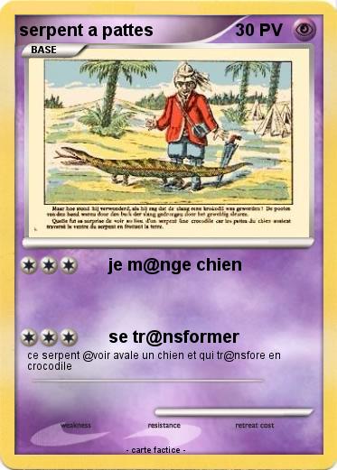 Pokemon serpent a pattes