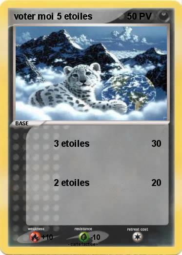 Pokemon voter moi 5 etoiles