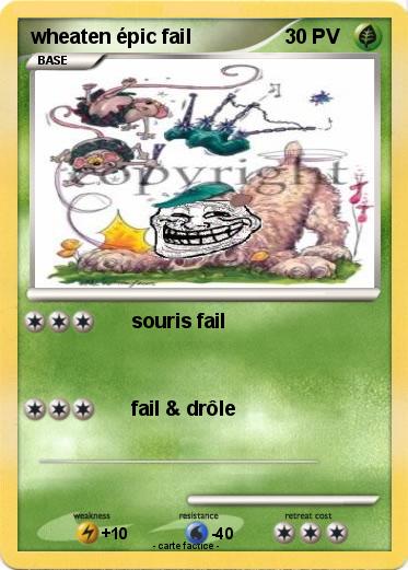 Pokemon wheaten épic fail