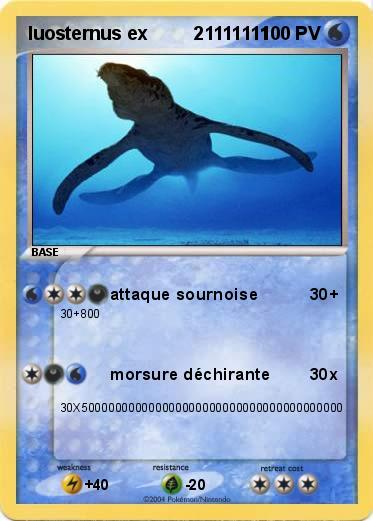 Pokemon luosternus ex         21111111