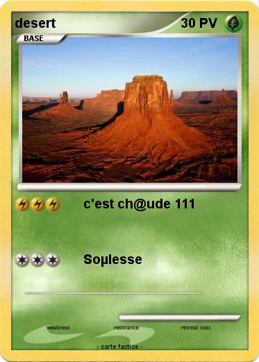 Pokemon desert