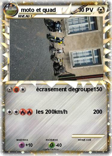 Pokemon moto et quad