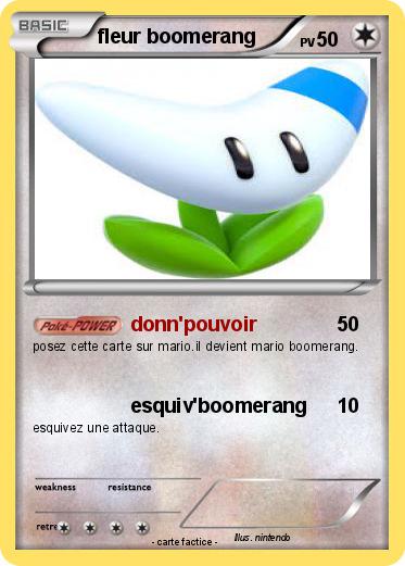 Pokemon fleur boomerang