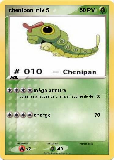 Pokemon chenipan  niv 5