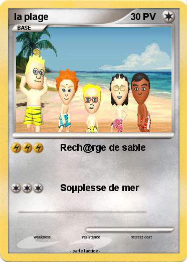 Pokemon la plage