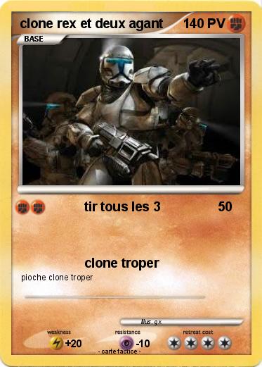 Pokemon clone rex et deux agant