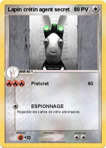 Pokemon Lapin crétin agent secret