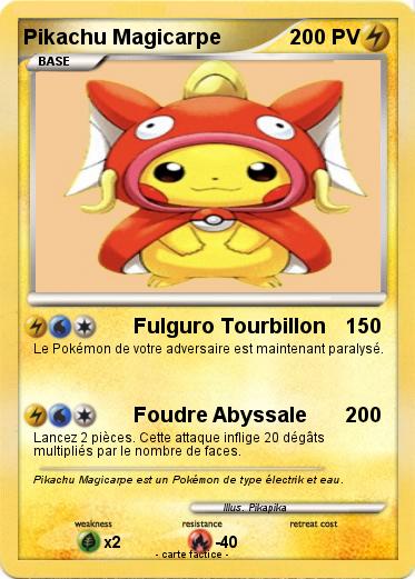 Pokemon Pikachu Magicarpe