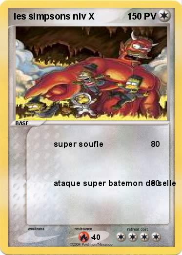 Pokemon les simpsons niv X