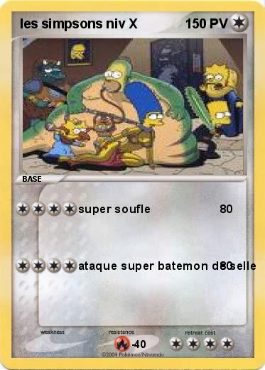 Pokemon les simpsons niv X