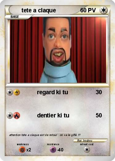 Pokemon tete a claque