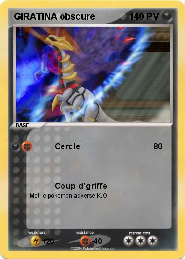 Pokemon GIRATINA obscure
