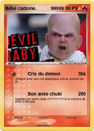 Pokemon Bébé cadome.           99999