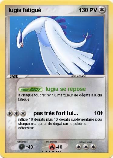 Pokemon lugia fatigué