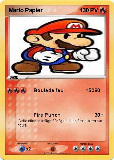 Pokemon Mario Papier
