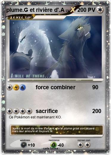 Pokemon plume.G et rivière d'.A
