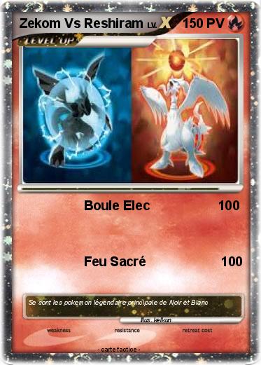 Pokemon Zekom Vs Reshiram