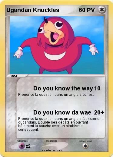 Pokemon Ugandan Knuckles