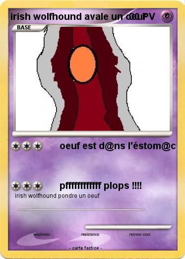 Pokemon irish wolfhound avale un oeuf