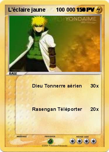 Pokemon L'éclaire jaune       100 000 150 PV        