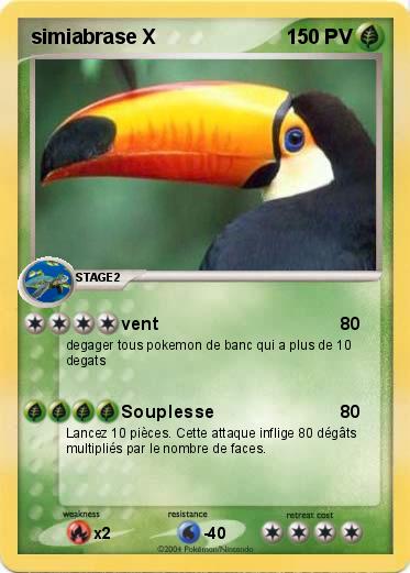Pokemon simiabrase X