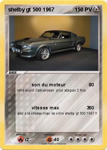 Pokemon shelby gt 500 1967