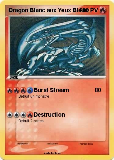 Pokemon Dragon Blanc aux Yeux Bleus