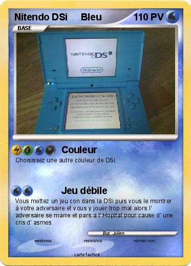 Pokemon Nitendo DSi     Bleu