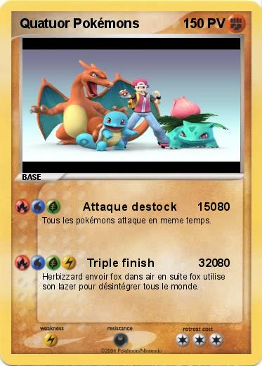 Pokemon Quatuor Pokémons
