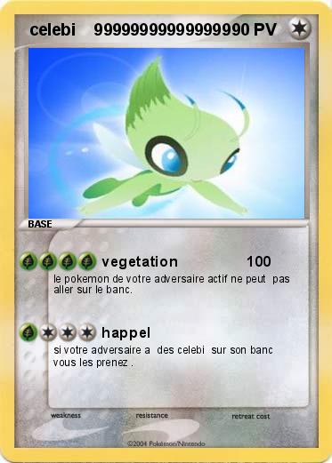 Pokemon  celebi    999999999999999 
